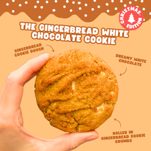 Load image into Gallery viewer, The Gingerbread White Choc Cookie (Christmas Edition)
